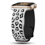 Apple Watch Leopard White Strap