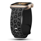 Apple Watch Leopard Black Strap