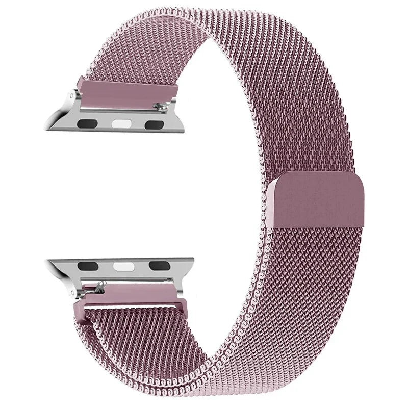 Fuchsia Magnetic Apple Watch Steel Bracelet