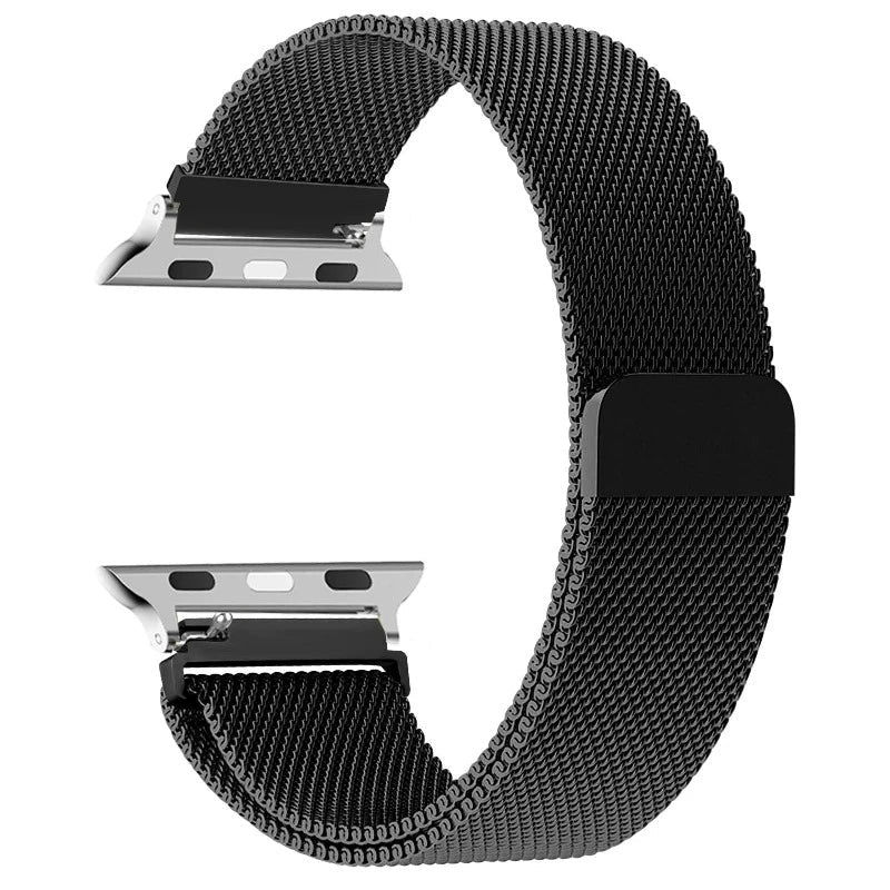 Black Magnetic Apple Watch Steel Bracelet