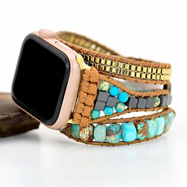 Apple Watch Bracelet Natural Turquoise Stone