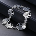 Women's Silver Tree of Life Bracelet Chain