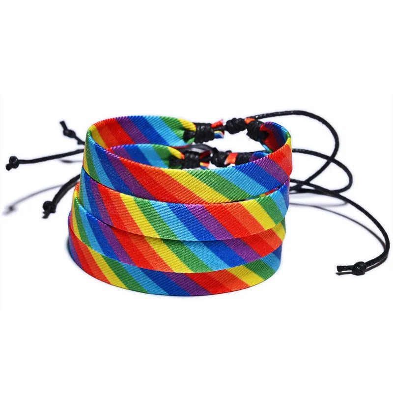 Bracelet arc-en-ciel ajustable