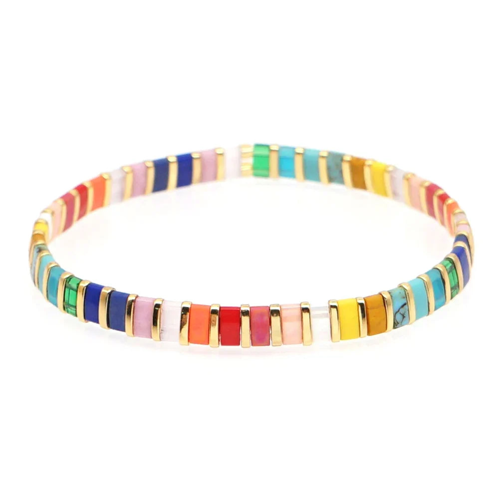 Bracelet arc-en-ciel femme