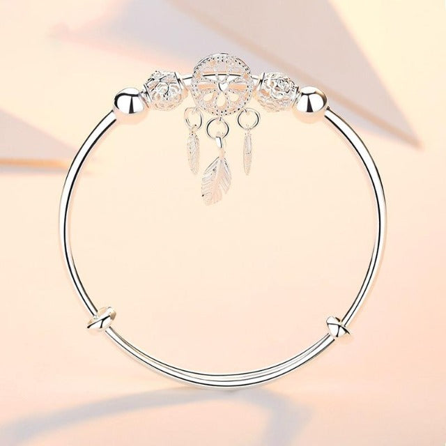 Dreamcatcher Bracelet Silver Chain