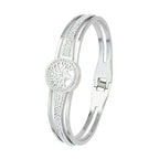 Bracelet with Tree of Life and Silver Crystal