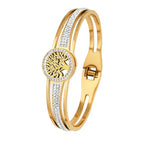 Bracelet with Tree of Life and Gold Crystal