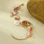 Bracelet Coquillage avec Belles Perles en Nacre