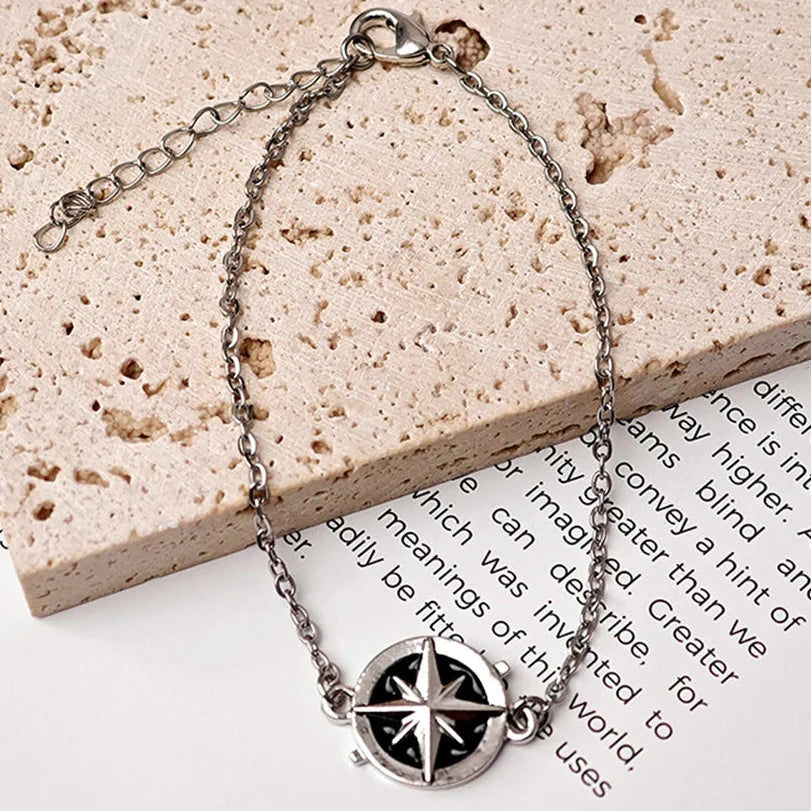 Bracelet with Compass Rose for Men or Women