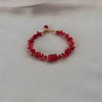Bracelet avec Corail Rouge