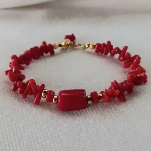 Bracelet with Red Coral
