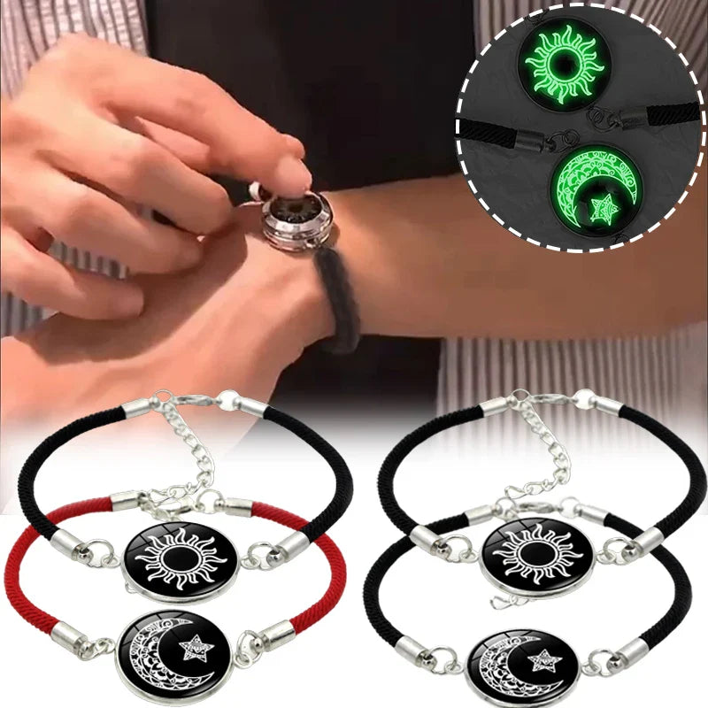 Bracelet with Crescent Moon and Bright Sun