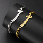 Bracelet avec épée Ali Zulfiqar arabe or