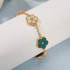 Bracelet with Flowers for Women multicolored