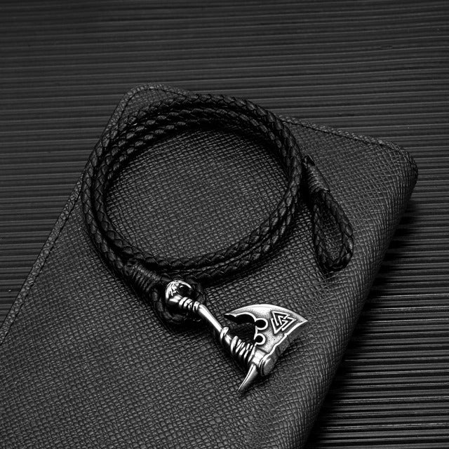 Bracelet with Black Viking Axe