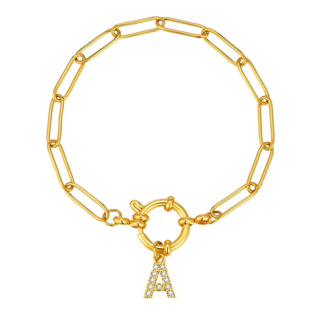 Bracelet personnalisé avec initiale a
