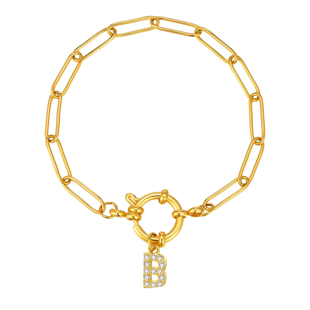 Bracelet personnalisé avec initiale b