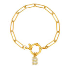 Bracelet personnalisé avec initiale b