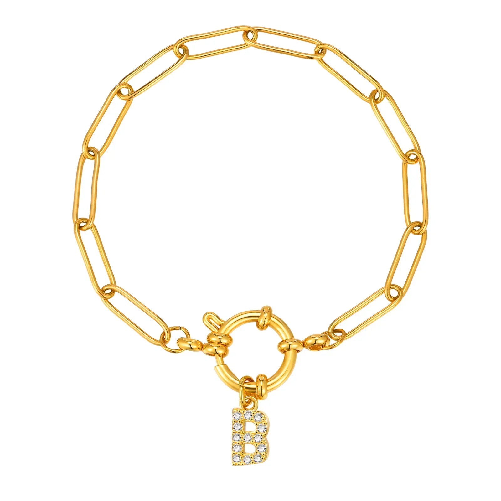 Bracelet personnalisé avec initiale b