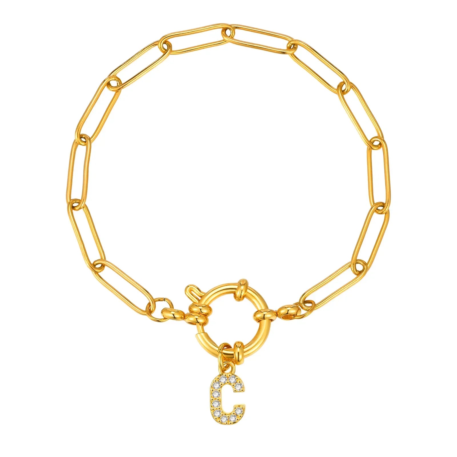 Bracelet personnalisé avec initiale c