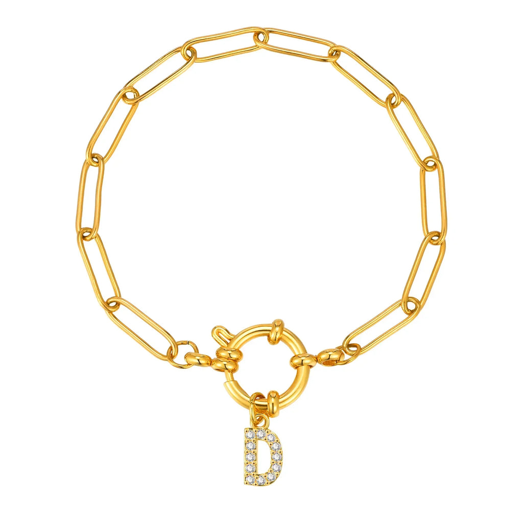 Bracelet personnalisé avec initiale d