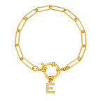 Bracelet personnalisé avec initiale e