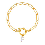 Bracelet personnalisé avec initiale f