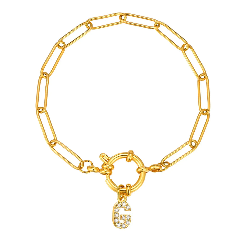Bracelet personnalisé avec initiale g