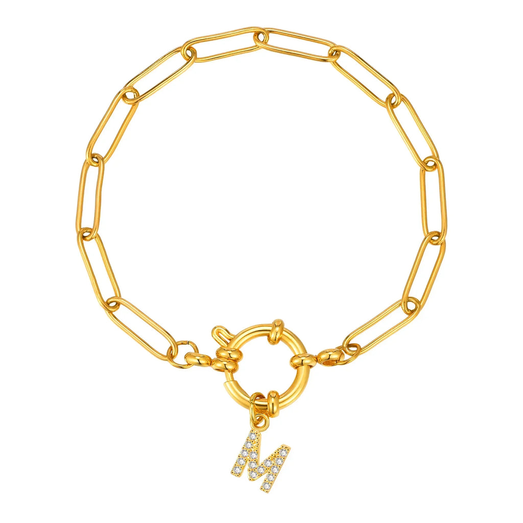Bracelet personnalisé avec initiale m