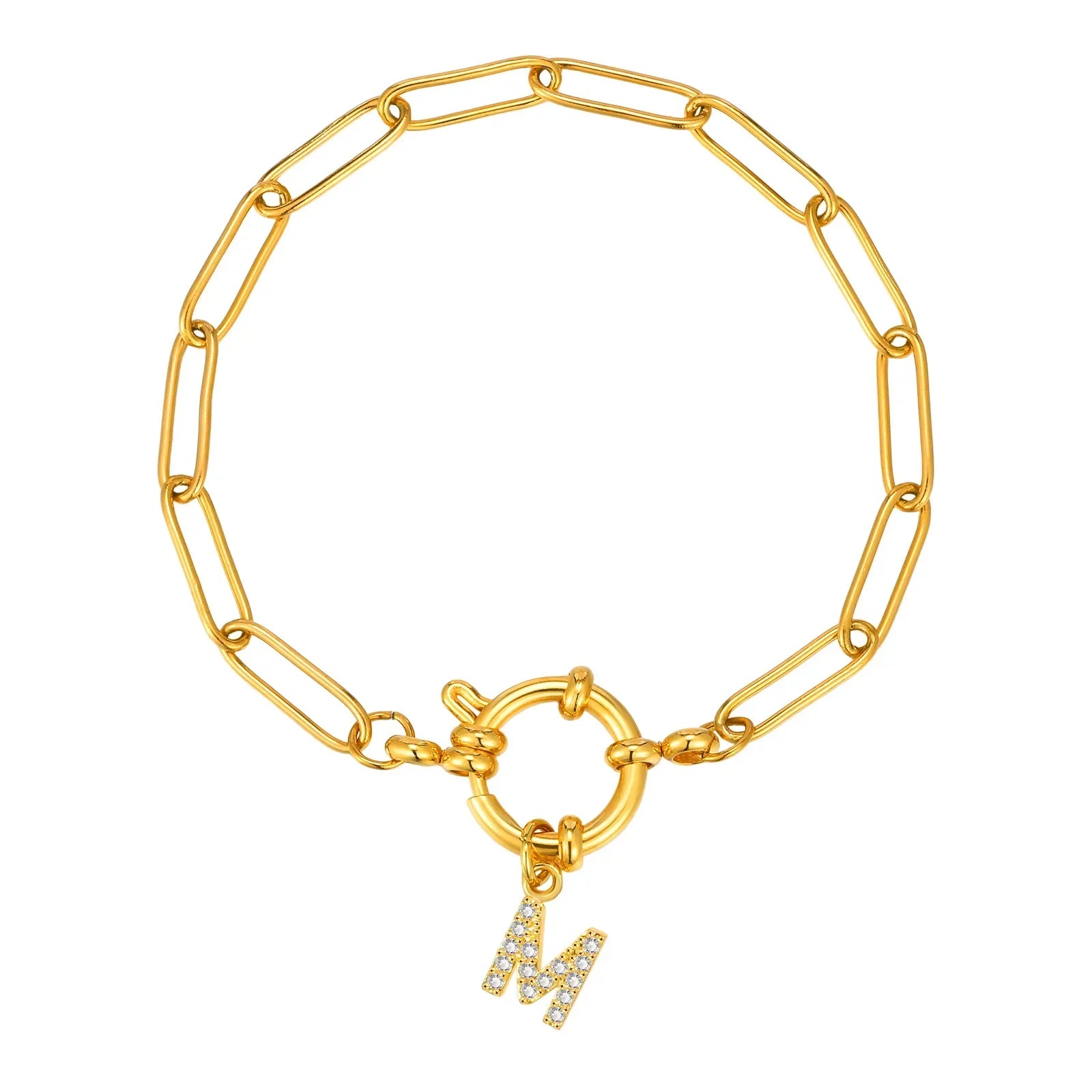 Bracelet personnalisé avec initiale m
