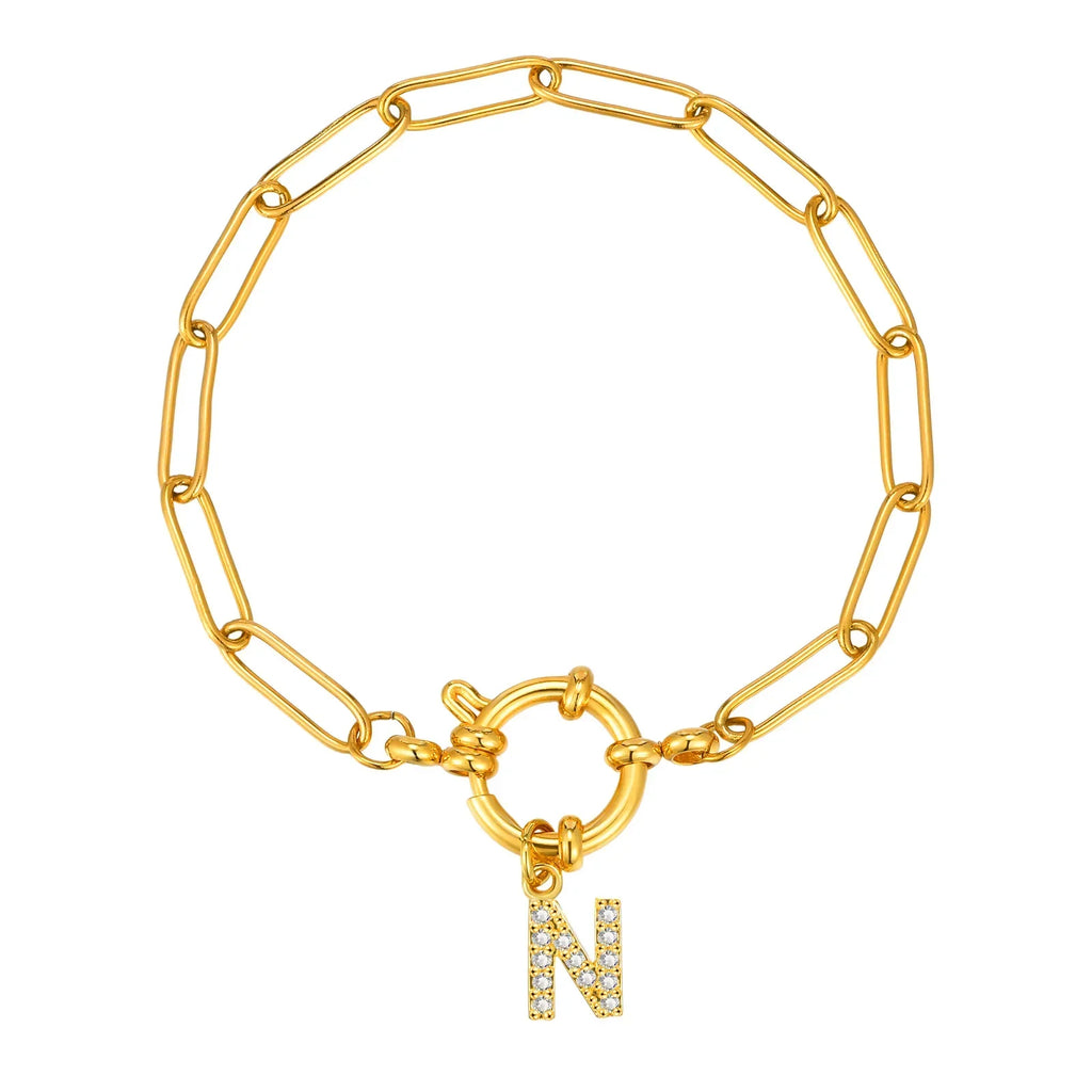 Bracelet personnalisé avec initiale n