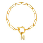 Bracelet personnalisé avec initiale n