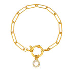 Bracelet personnalisé avec initiale o