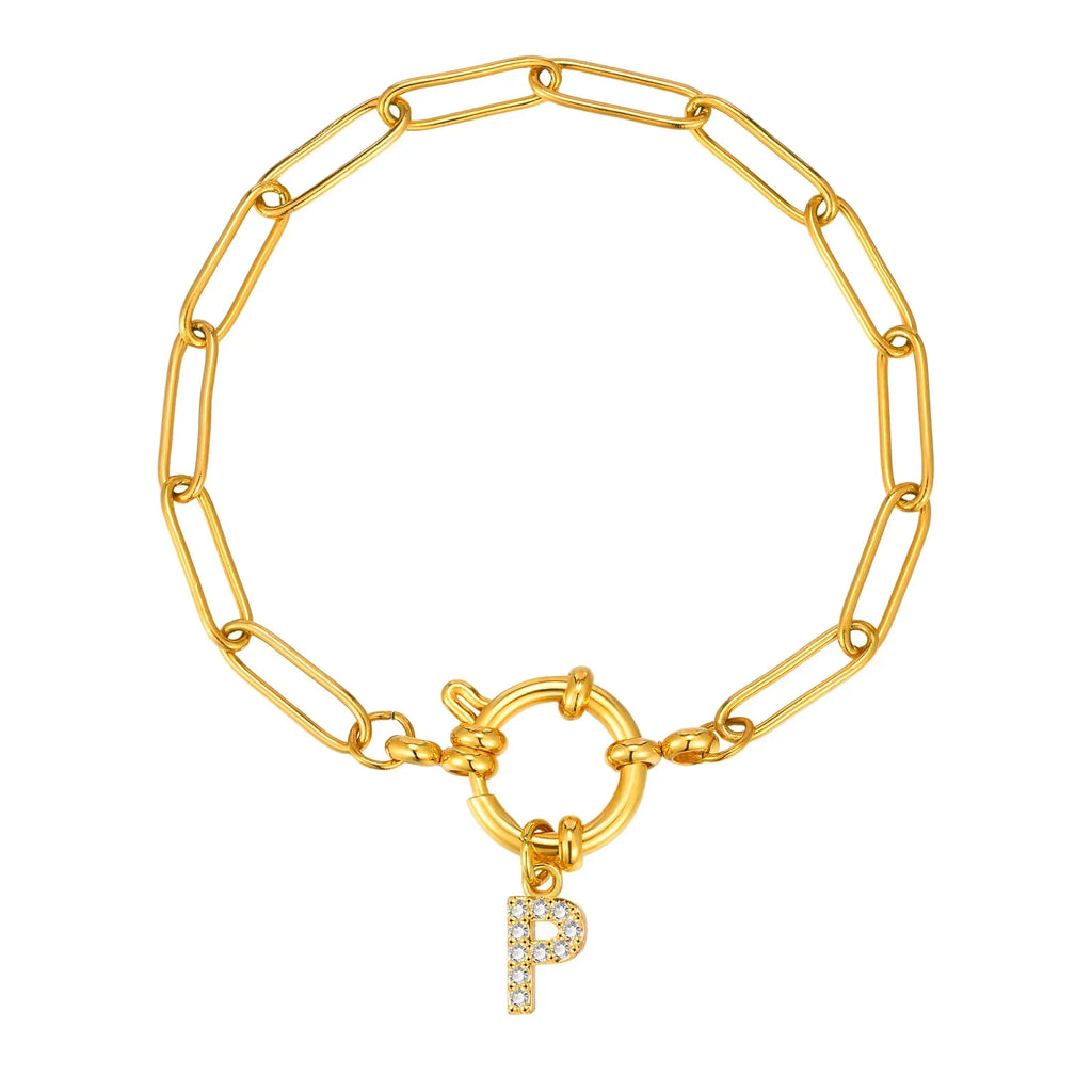 Bracelet personnalisé avec initiale p