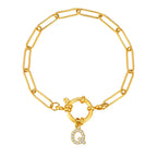 Bracelet personnalisé avec initiale q