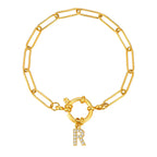 Bracelet personnalisé avec initiale r
