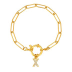 Bracelet personnalisé avec initiale x