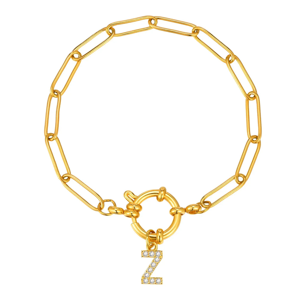 Bracelet personnalisé avec initiale z