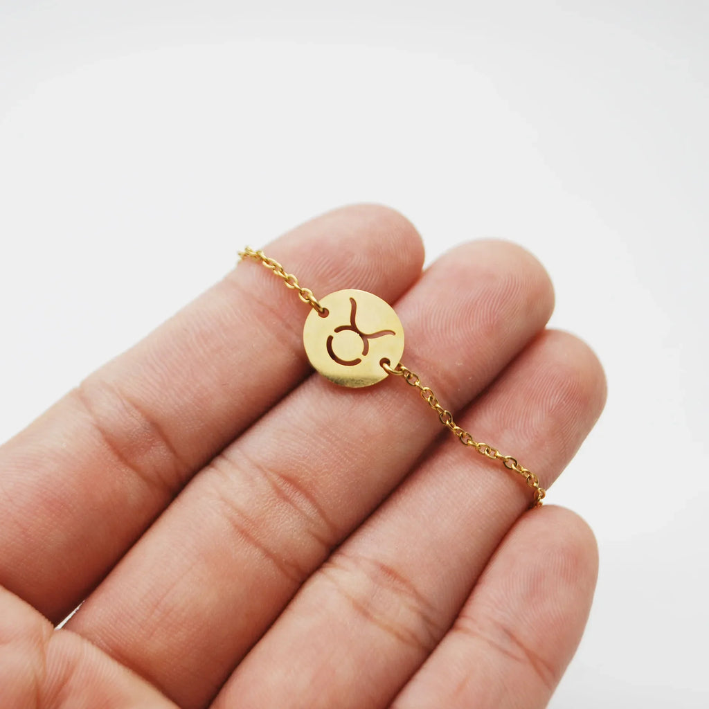 Bracelet with Astrological Zodiac Sign Pendant