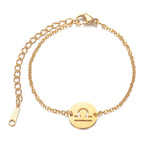 Bracelet with Astrological Zodiac Sign Libra Pendant