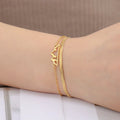 Bracelet avec Pendentif Montagne pour Femme or