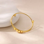 Bracelet with Anti-Stress Rotating Beads for Men or Women gold