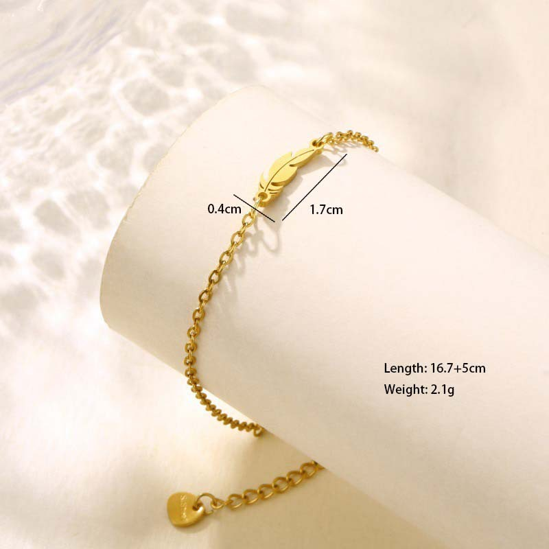 Bracelet with Feather Woman