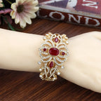 Bracelet avec strass et pierres arabe musulman mariage rouge