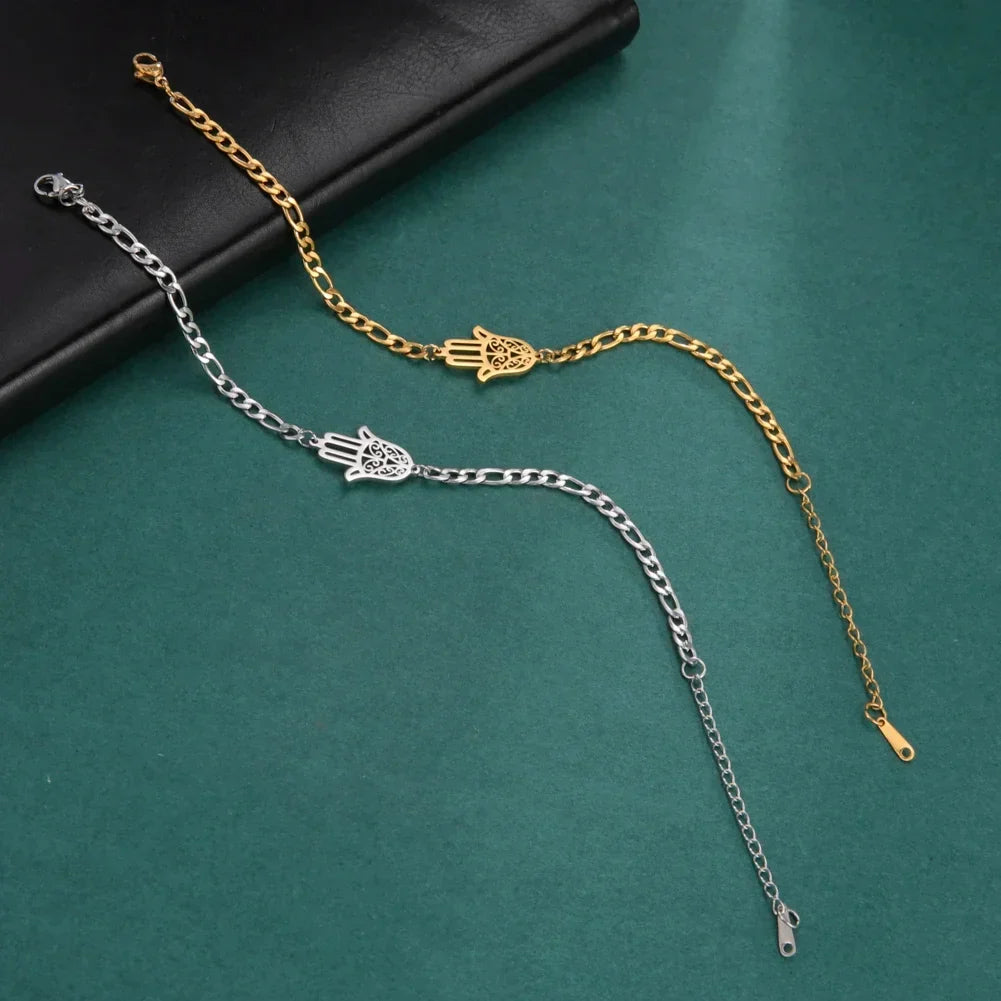Bracelet avec main de Fatma doré ou argenté arabe