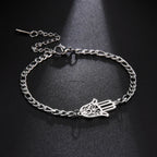 Bracelet avec main de Fatma doré ou argenté arabe argent