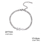 Bracelet avec symboles juifs Menorah et l'étoile de David argent