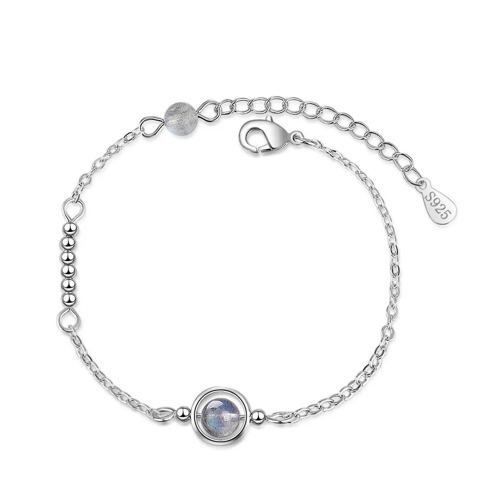 Bracelet with Zircon Moonstone