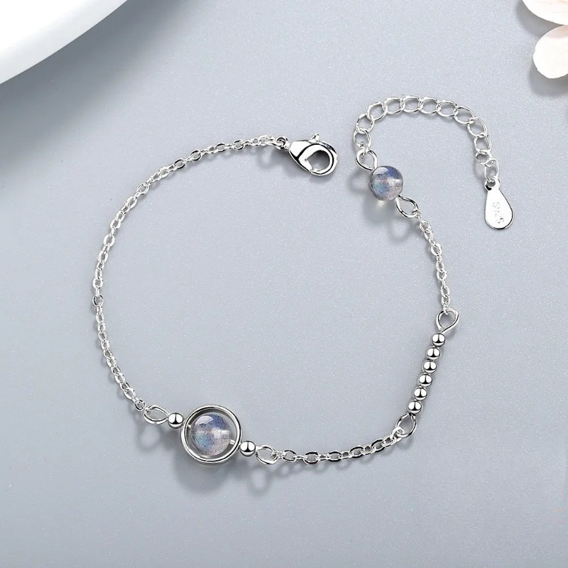Bracelet with Zircon Moonstone