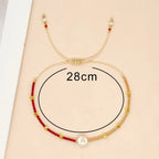 Bracelet bicolore initiale
